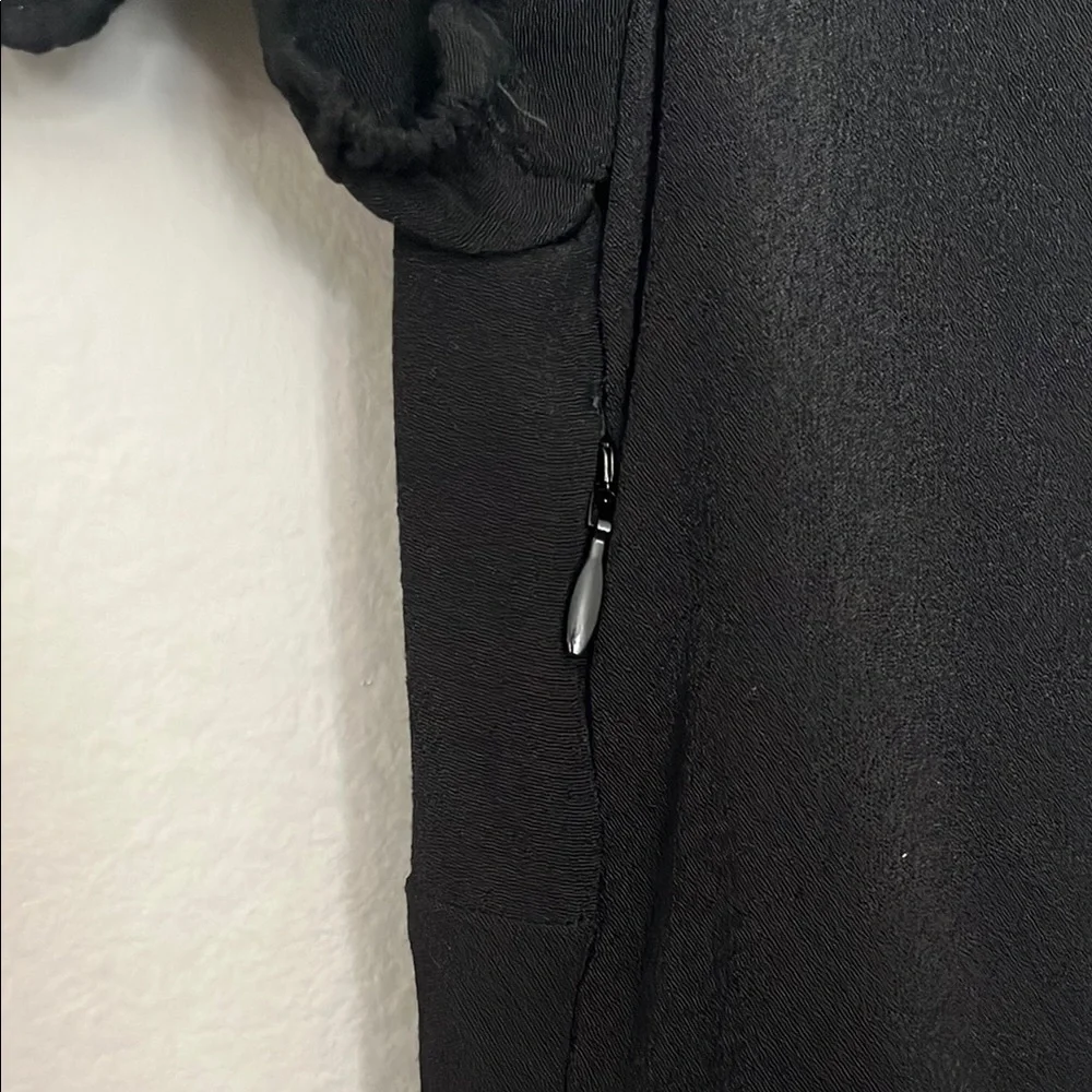 Sunday Best Black Puff Sleeve Sweetheart Gown - Picture 5 of 5
